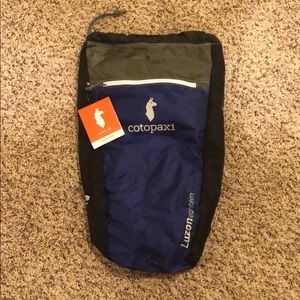 Black and blue Cotopaxi backpack